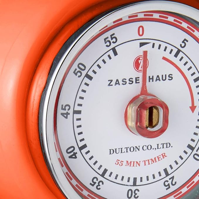 Zassenhaus Magnetic Retro Kitchen Timer, Classic Mechanical Cooking Timer - Image 3