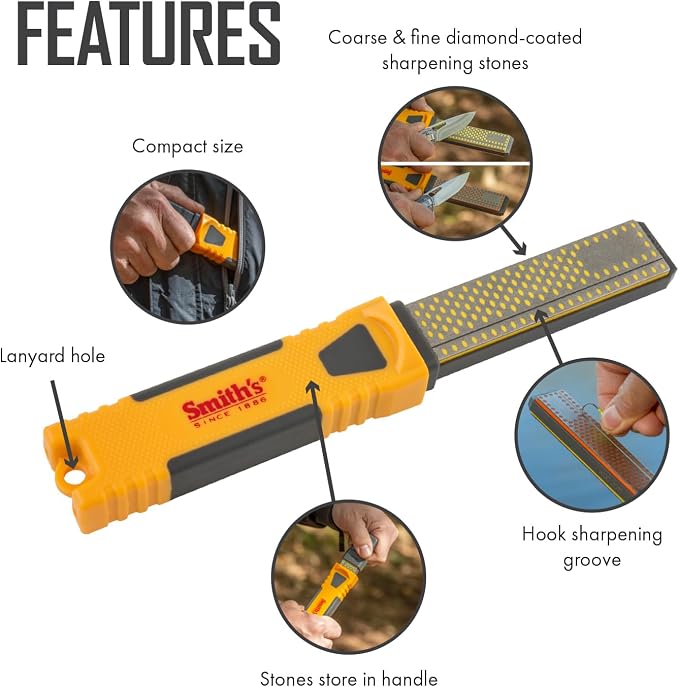 Smith's DCS4 4” Diamond Combination Sharpener - Image 3
