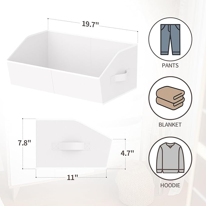 Homsorout Storage Bins for Shelves - Image 3