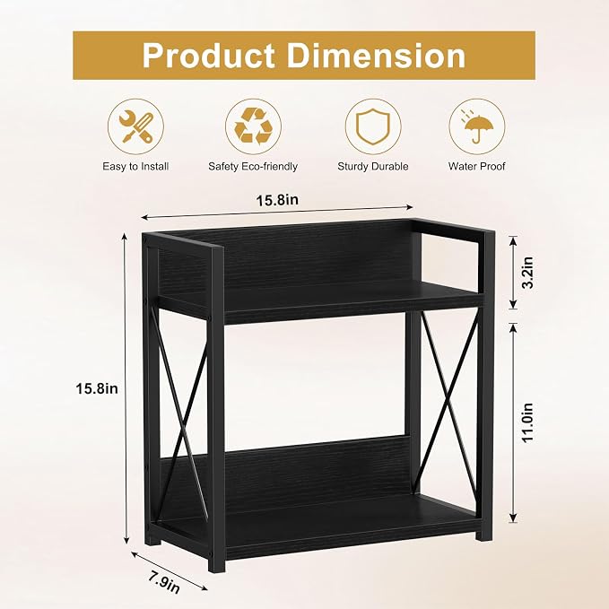 Giikin Kitchen Countertop Organizer, 2 Tier Coffee Bar Organizer, Kitchen - Image 3