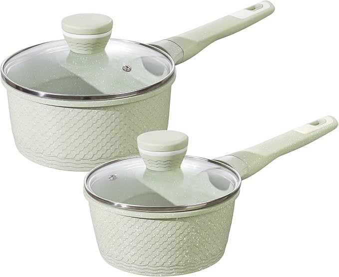 Sauce pan set 4 Pcs 1.5Qt & 2.0Qt SaucePan Set by Xuanying