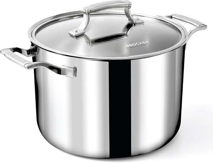 8 Quart Stainless Steel Stock Pot by PROCASACOOKWARE