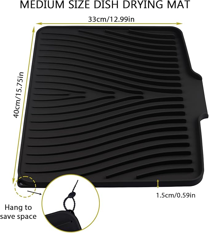 Silicone Drying Mat, Heat-Resistant, Eco-friendly, Hygienic Drying Pad - Image 4