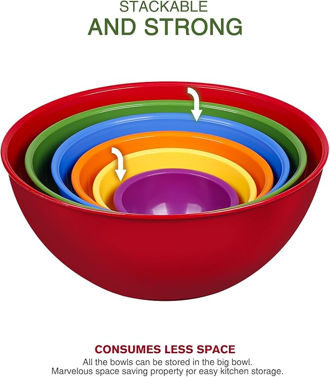 Greentainer Plastic Mixing Bowls - Image 3