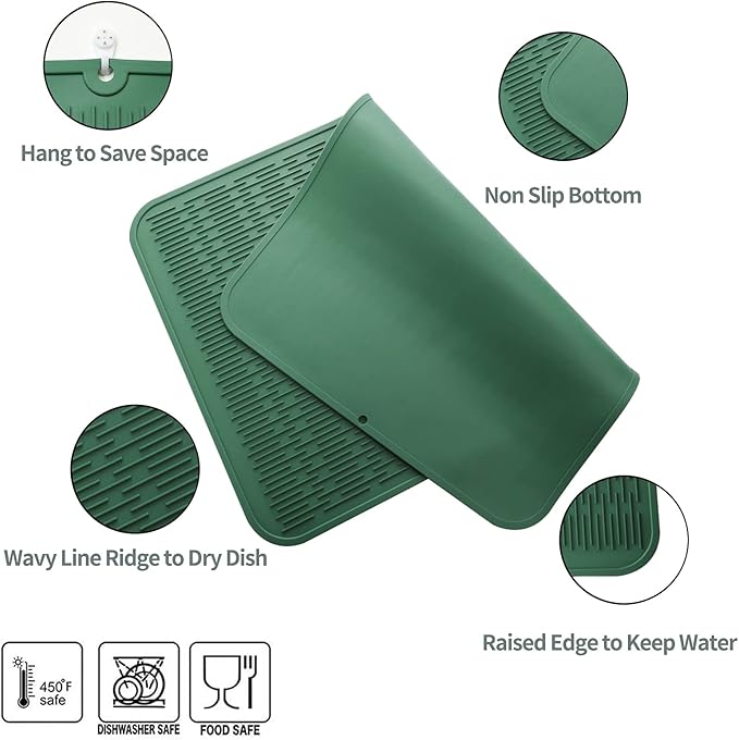 MicoYang Silicone Dish Drying Mat - Image 3