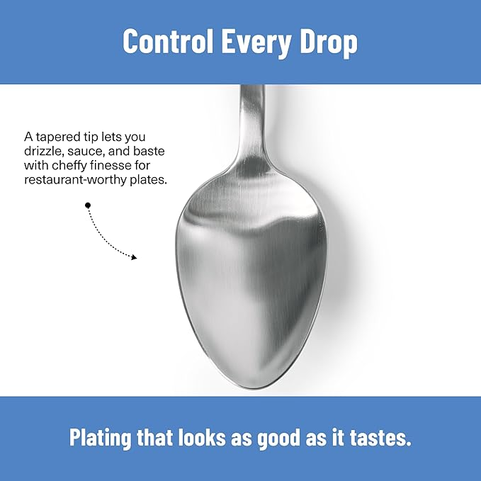 Misen Plating Chef Spoon – Stainless Steel Precision Cooking and Serving Spoon - Image 5