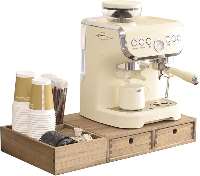 KIRIGEN Wooden Coffee Station Organizer 2-Piece Set by KIRIGEN