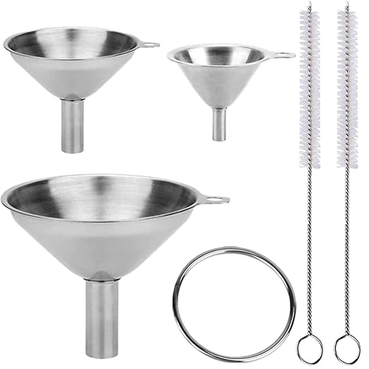 3-Piece Stainless Steel Kitchen Funnel Set - Image 9
