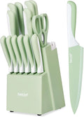hecef 15 Pieces Kitchen Knife Set by hecef