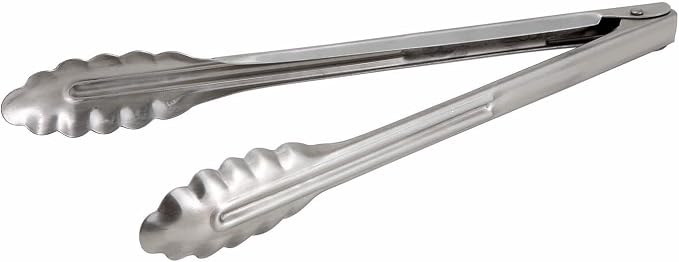 Winco Stainless Steel, Coiled Spring Utility Tong Heavyweight - Image 2