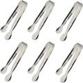6PCS Ice Tongs Mini Sugar Tongs 4.25Inch Stainless Steel Kitchen Utensils Set by Sunenlyst