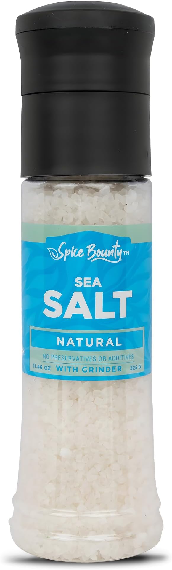 Spice Bounty - Natural Sea Salt Grinder 11.46 oz – Coarse Sea Salt Crystals by JaybeesNutsDriedFruit