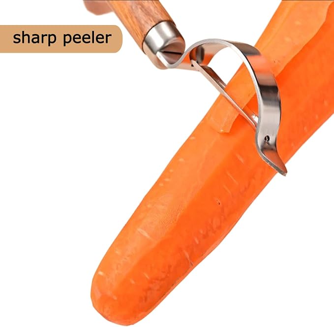 Vegetable Peeler, Stainless Steel Blade Potato Peeler - Image 5