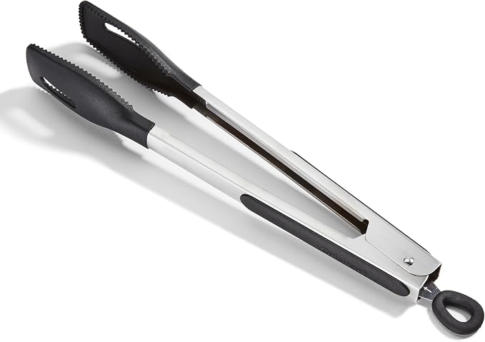 Cuisinart 12" Squared Head Silicone Tongs by Cuisinart