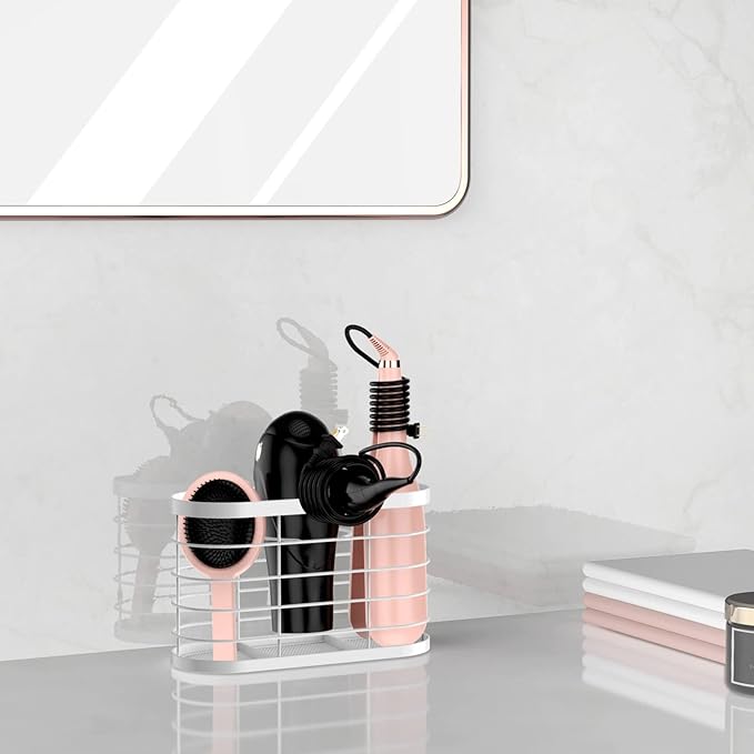 Hair Dryer Holder 3 in 1 Hair Tool Organizer Djustable Height Wall - Image 6