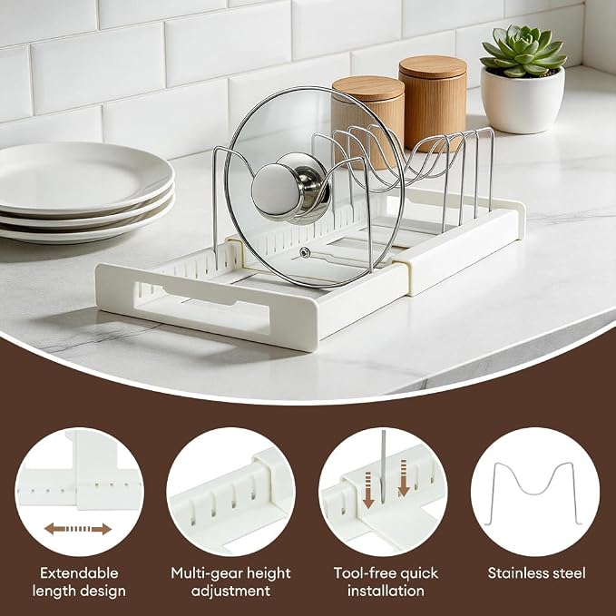 Adjustable Pot and Pan Organizer - Image 3