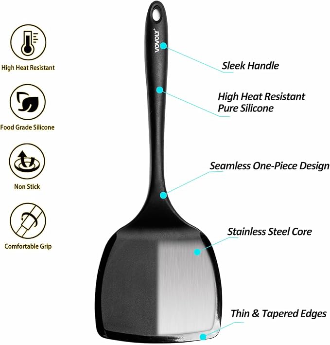 Silicone Pancake Spatula Turner - Image 3