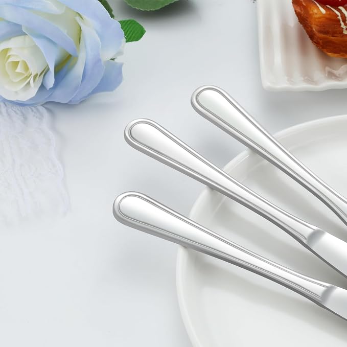 Dinner Knives Set of 36, 9” Butter Knives - Image 4