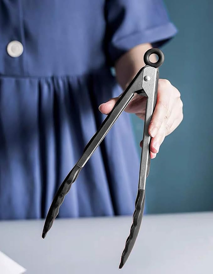 HINMAY Serving Tongs 9-Inch Cooking Tongs - Image 5