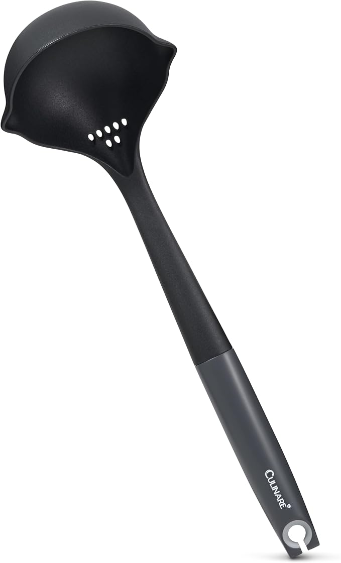 Culinare Soup Ladle with Dual Pouring Spouts & Herb Stripper – Heat-Resistant - Image 13