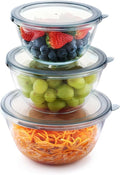 Cuiselect 3pc Glass Mixing Bowls by Cuiselect