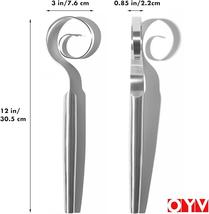 OYV 12-Inch Seamless Dough Whisk, 18/10 Stainless Steel Bread Whisk, Danish - Image 7
