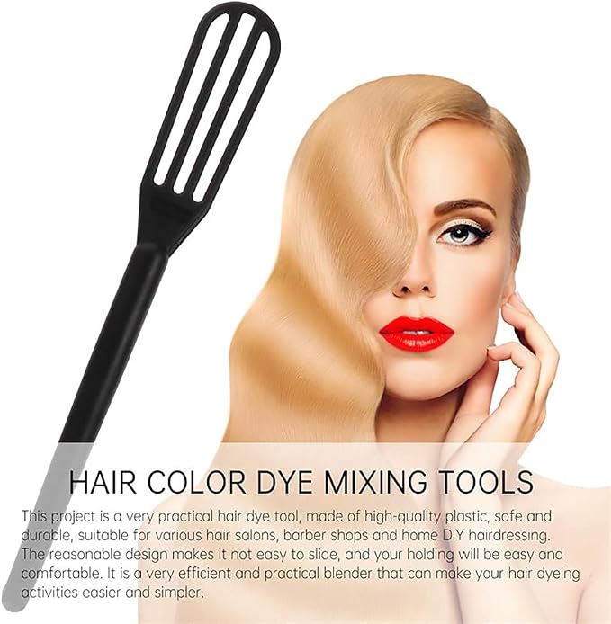 10 PCS Plastic Hair Coloring Mixer, Hair Color Whisks Dye Cream Mixer, Tint - Image 3