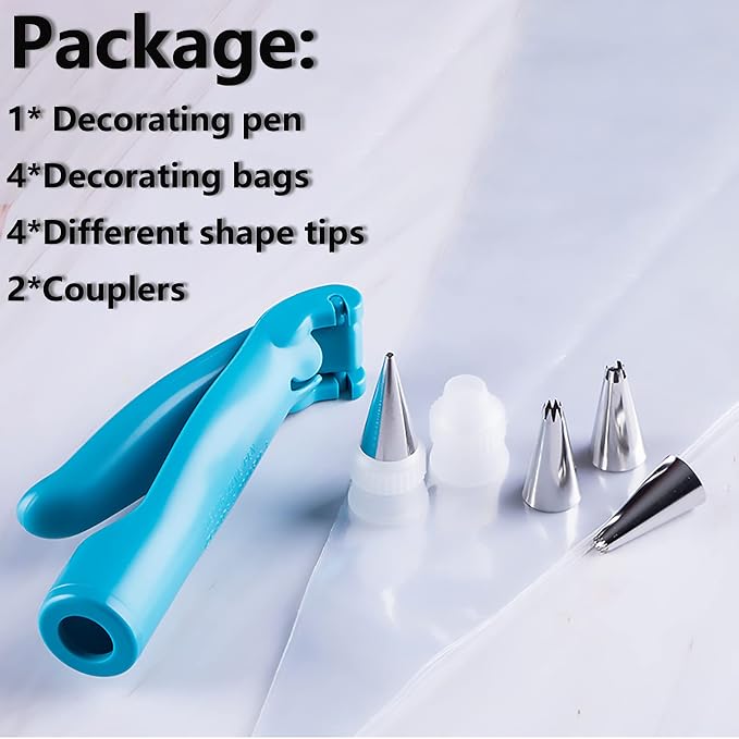 Cake Decorating Pen Tool Kit Pastry Bag DIY Cake Deco Tools Kit Pastry Icing - Image 8