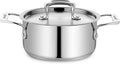 Stainless Steel Stockpot with Lid 2 Quart, Durable 18/8 Stainless Steel by Unknown