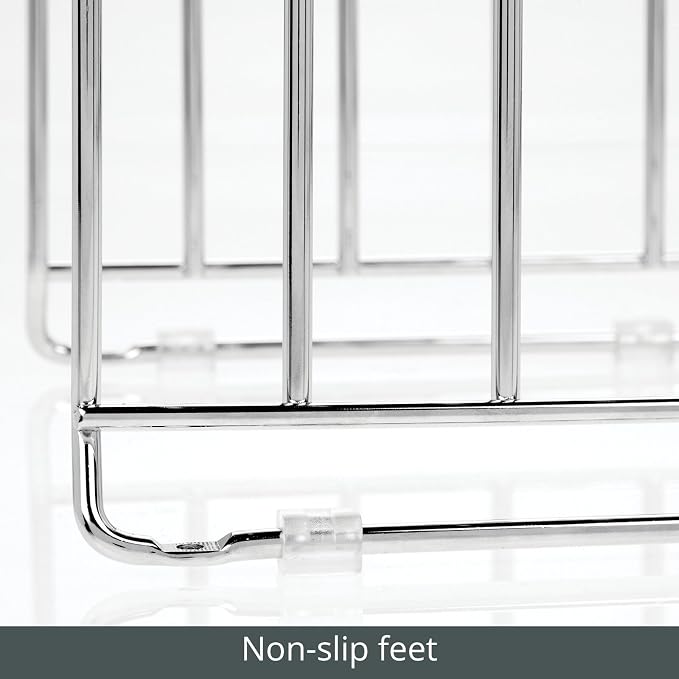 mDesign 5 Slot Pot and Pan Rack — Metal Wire Rack - Image 8