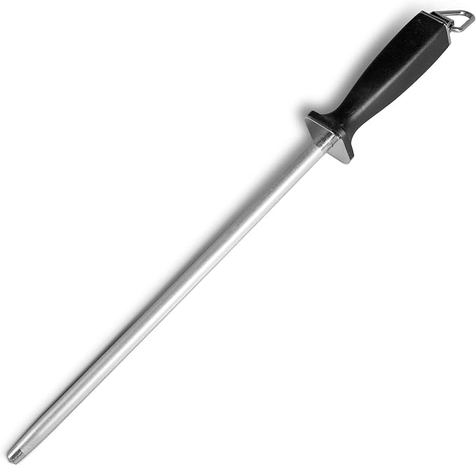Superior Knife Sharpening Rod, 10 Inch Professional Diamond Brushed Sharpening - Image 6