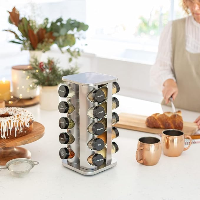 Orii 20 Jar Rotating Spice Rack - Image 9
