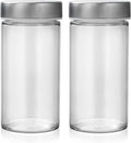 2 Pcs Glass Spice Jars/Bottles - 3oz Empty Round Spice Containers by Tianifa