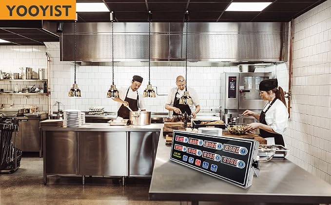 Precision Kitchen Timers for Cooking – 8 Channel Commercial Kitchen Timer - Image 2
