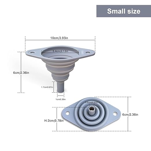 Kitchen Funnel Set of 3, Small and Large, Funnels - Image 5