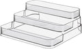Acrylic Spice Rack, No Assembly Clear 3 Tier Condiment Bottle Shelf Vanity by Zilphoba