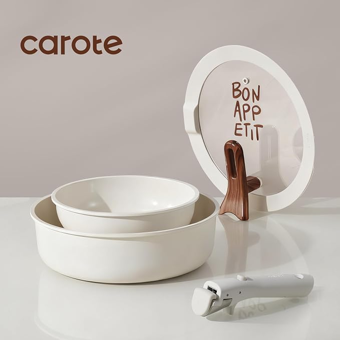 CAROTE Ceramic Pots and Pans Set Non Stick, Nonstick Kitchen Cookware Sets - Image 3