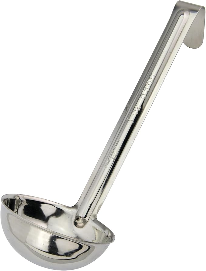 Winco One Piece Stainless Steel Ladle, 3 Ounce by Winco