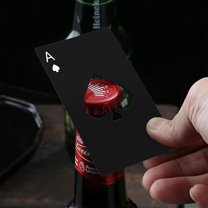Ace Of Spades Bottle Opener Credit Card Size Pocker Cap Opener Portable - Image 7