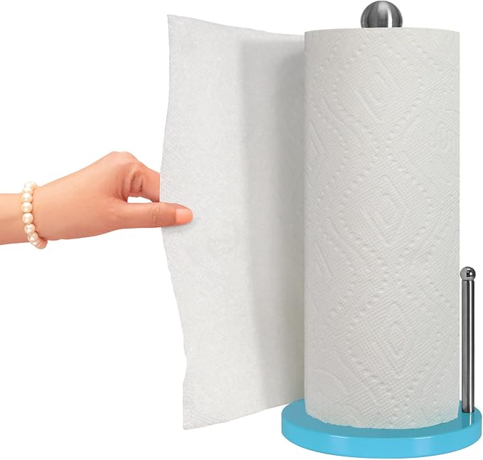 Blue Donuts Paper Towel Holder Countertop - Image 4