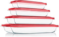 KOMUEE 8 Pieces Glass Baking Dish by KOMUEEUS