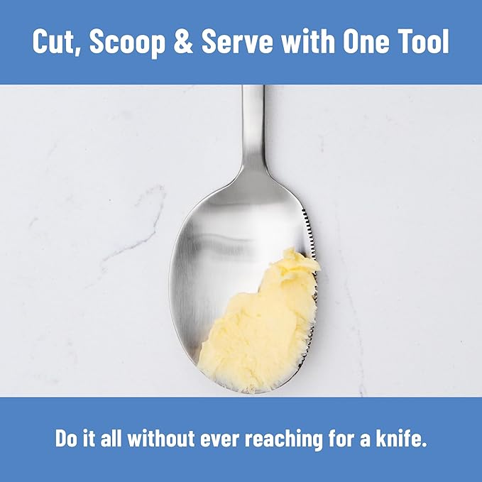 Misen Serrated Chef Spoon – Stainless Steel Multipurpose Cooking Spoon - Image 2