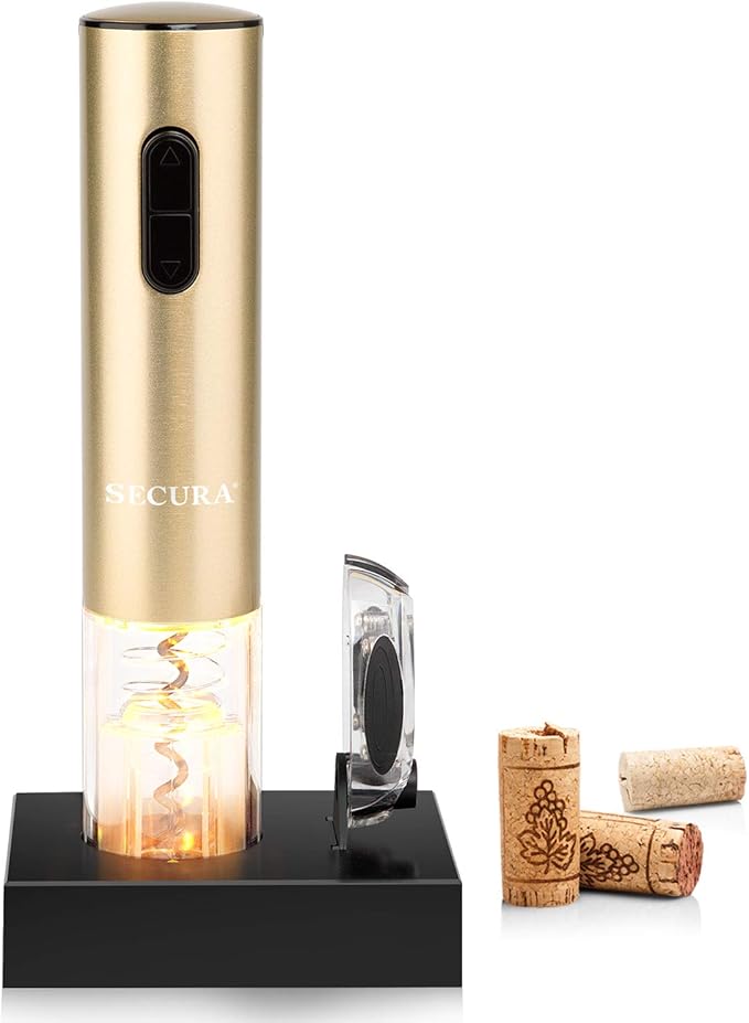 Secura Electric Wine Opener, Automatic Bottle Corkscrew Opener by Secura