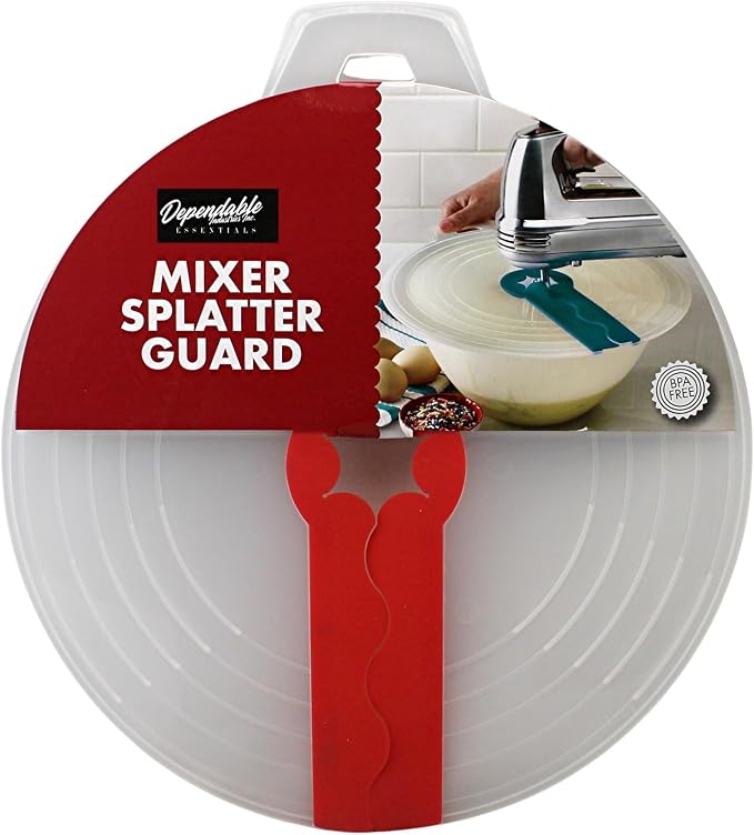 12 Inch Mixing Bowl Splatter Guard – BPA-Free Anti-Splash Screen - Image 2