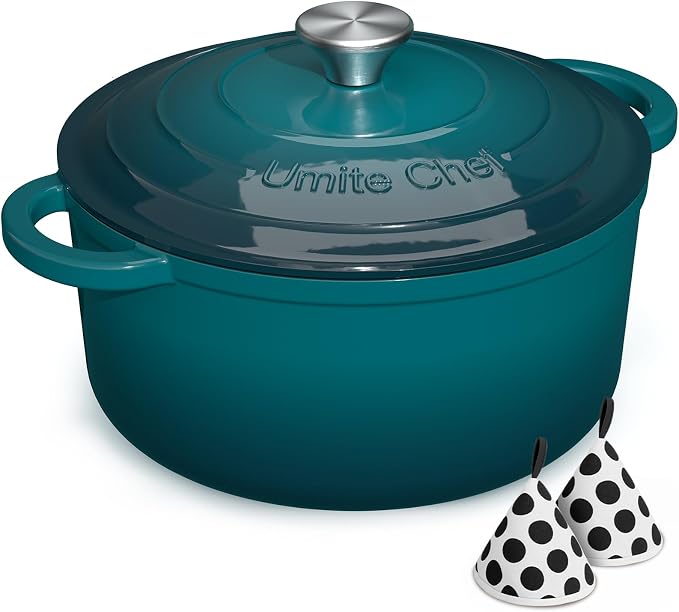 Umite Chef 7QT Enameled Cast Iron Dutch Oven by UmiteChef