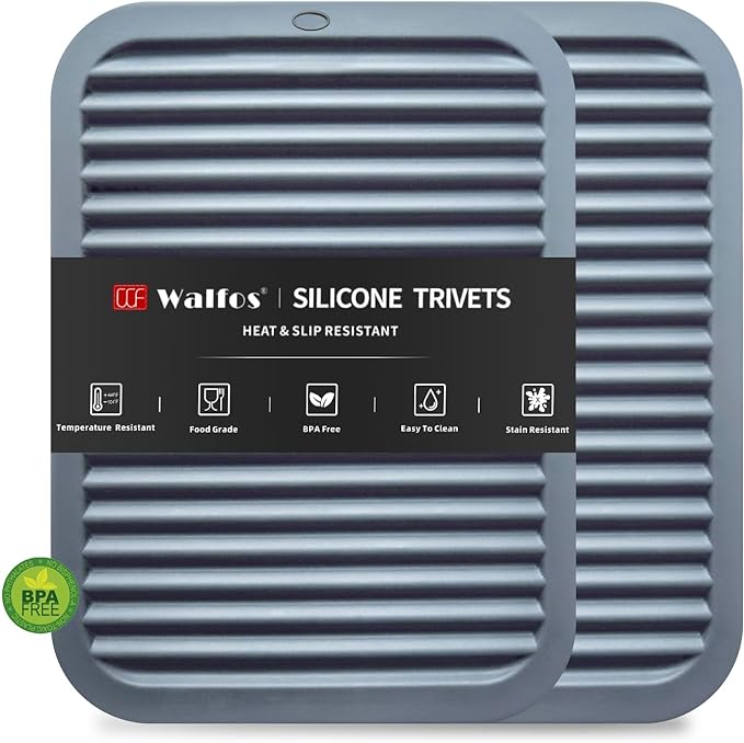 Walfos Silicone Trivets for Hot Pots and Pans by Walfos