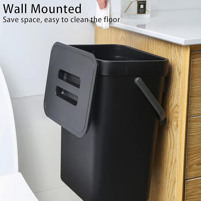 stonespace Under Sink Trash Can，Kitchen Compost Bin, Diaper Pail, 3.2 - Image 3