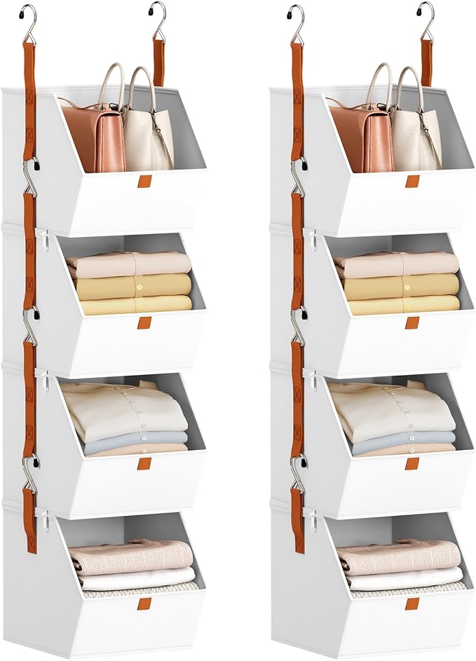 Homsorout Hanging Closet Organizer 4 Tier by Homsorout