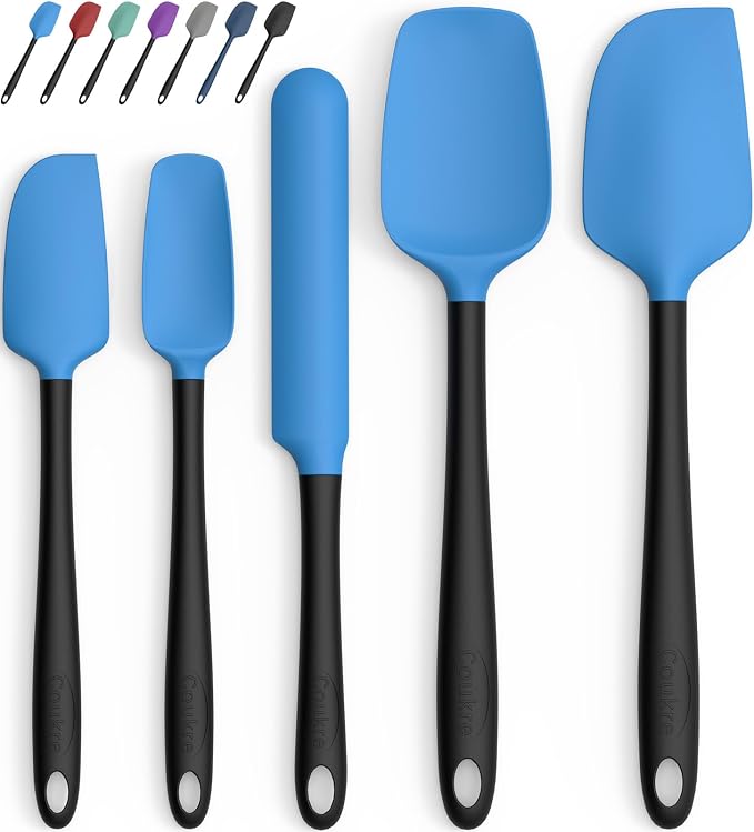 Coukre Silicone Spatula Set of 5, High Temperature Resistant, Food Grade by Coukre