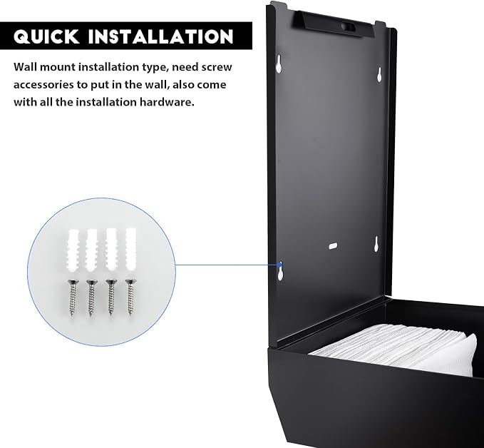Paper Towel Dispenser Wall Mount Commercial c fold Multifold Trifold, Touchless - Image 4